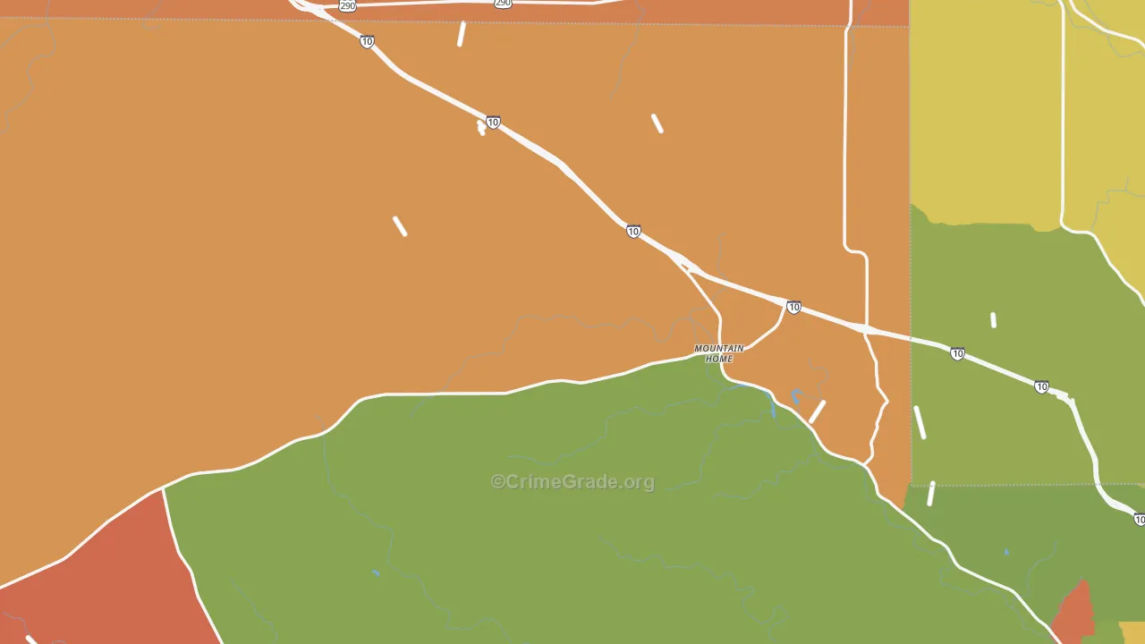 78058, TX Map of Drug-Related Crime Rates