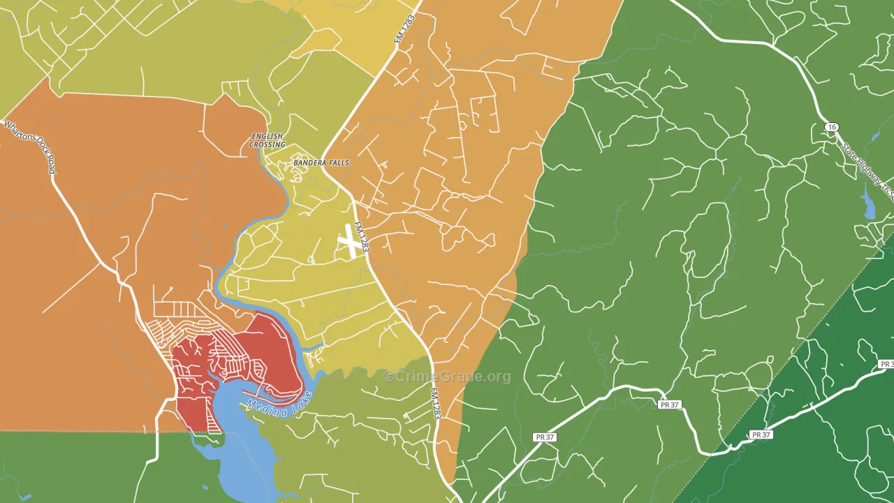 78063, TX Map of Drug-Related Crime Rates