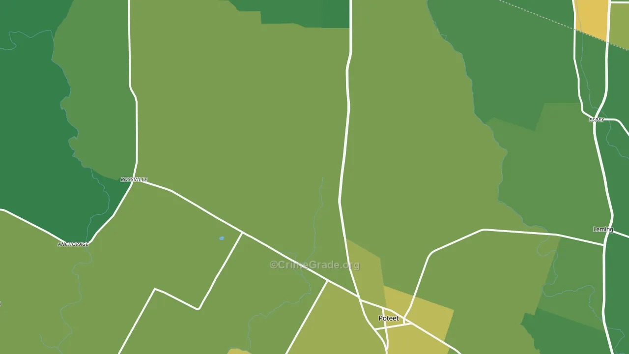 78065, TX Map of Drug-Related Crime Rates
