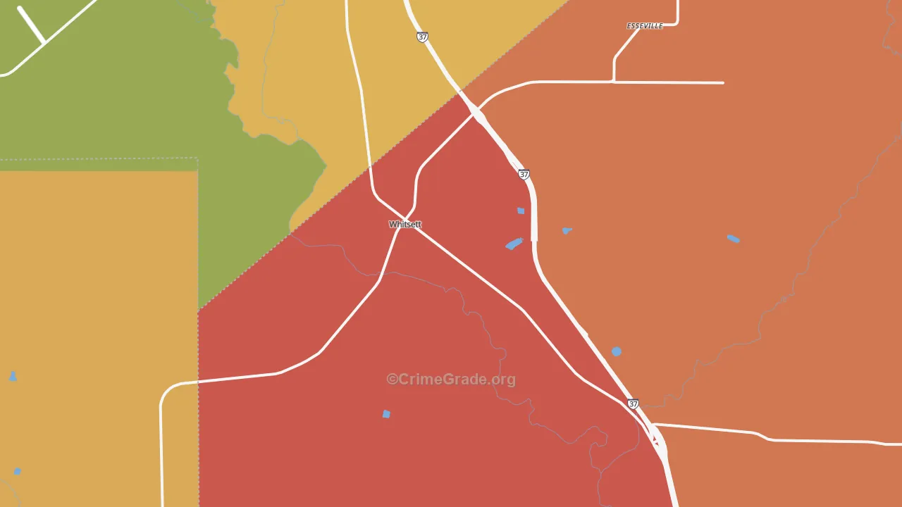 78075, TX Map of Drug-Related Crime Rates