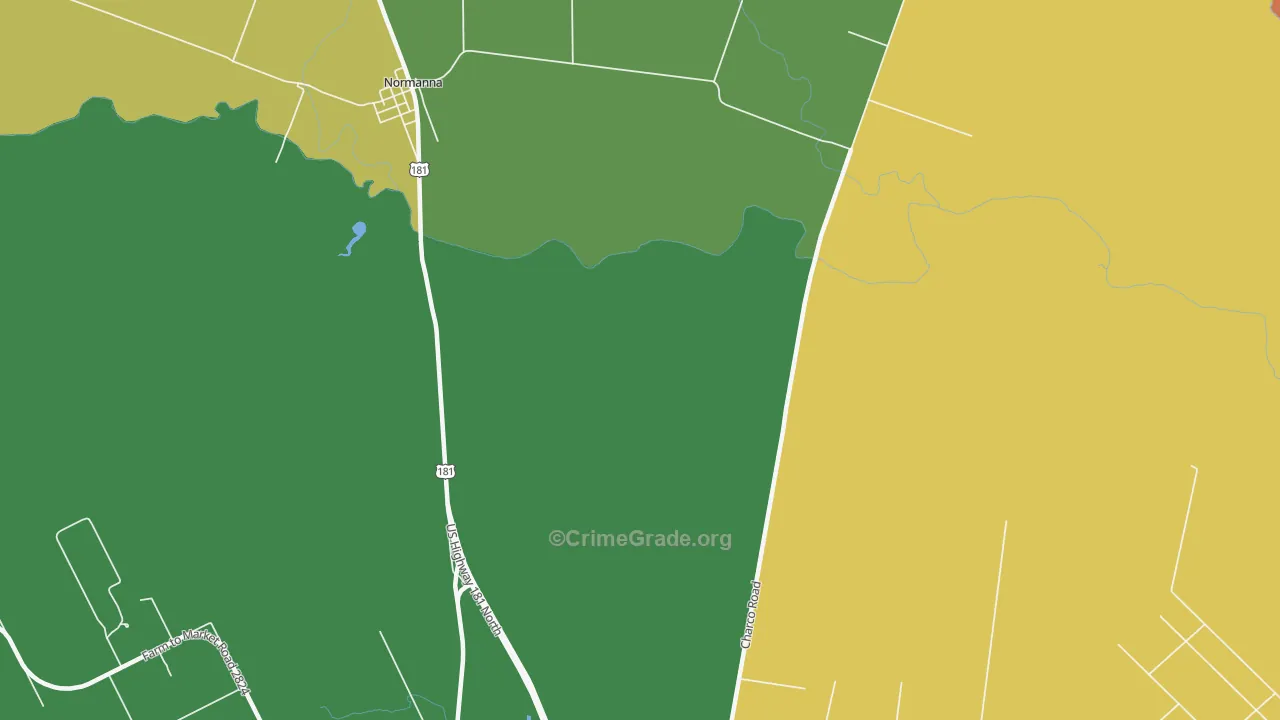 78104, TX Map of Drug-Related Crime Rates
