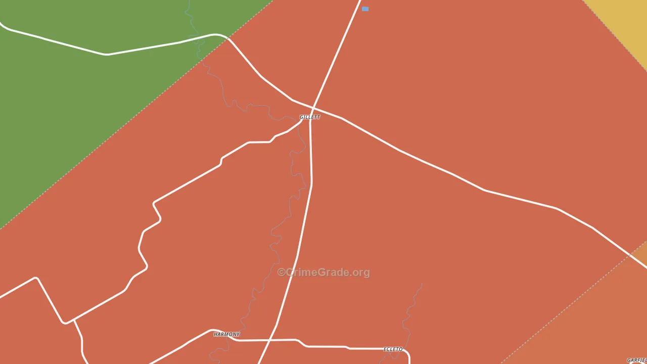 78116, TX Map of Drug-Related Crime Rates