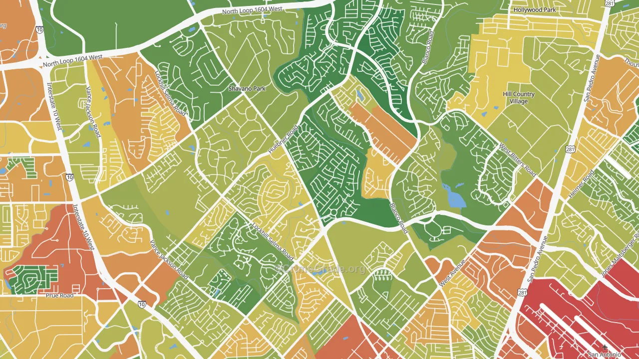 78231, TX Map of Drug-Related Crime Rates