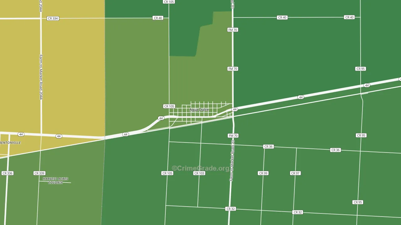 78330, TX Map of Drug-Related Crime Rates