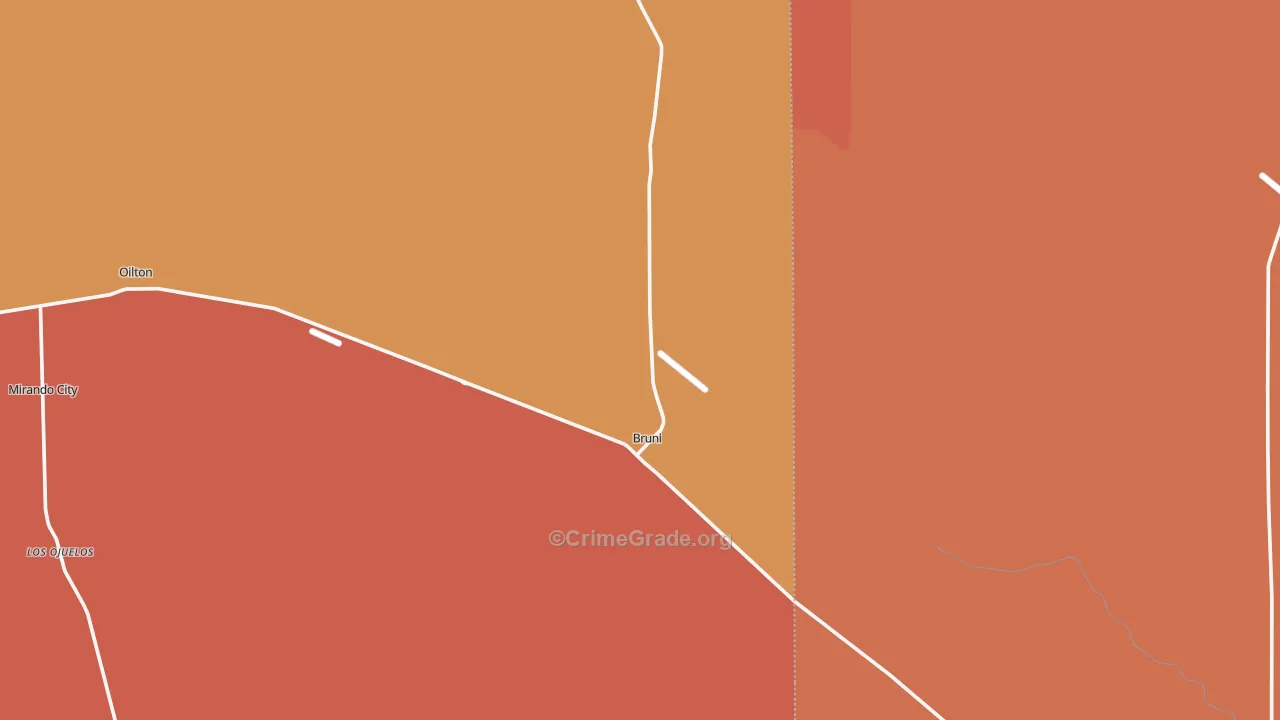 78344, TX Map of Drug-Related Crime Rates