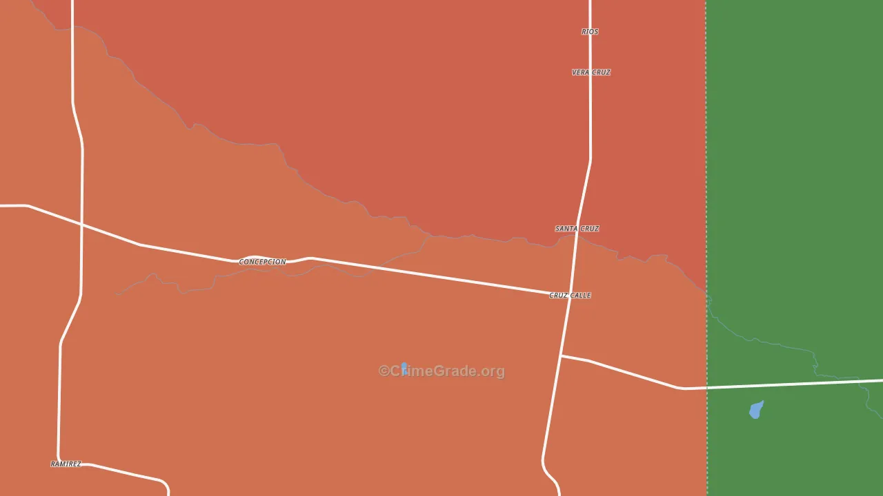 78349, TX Map of Drug-Related Crime Rates