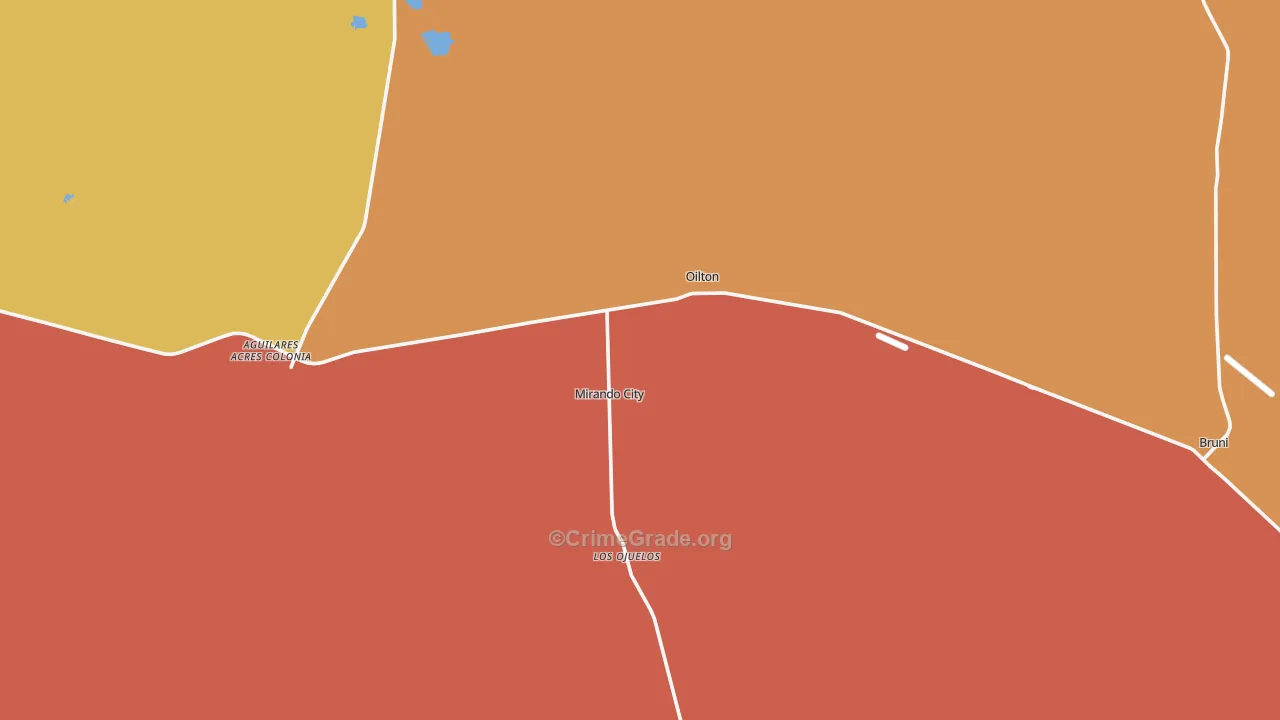 78369, TX Map of Drug-Related Crime Rates
