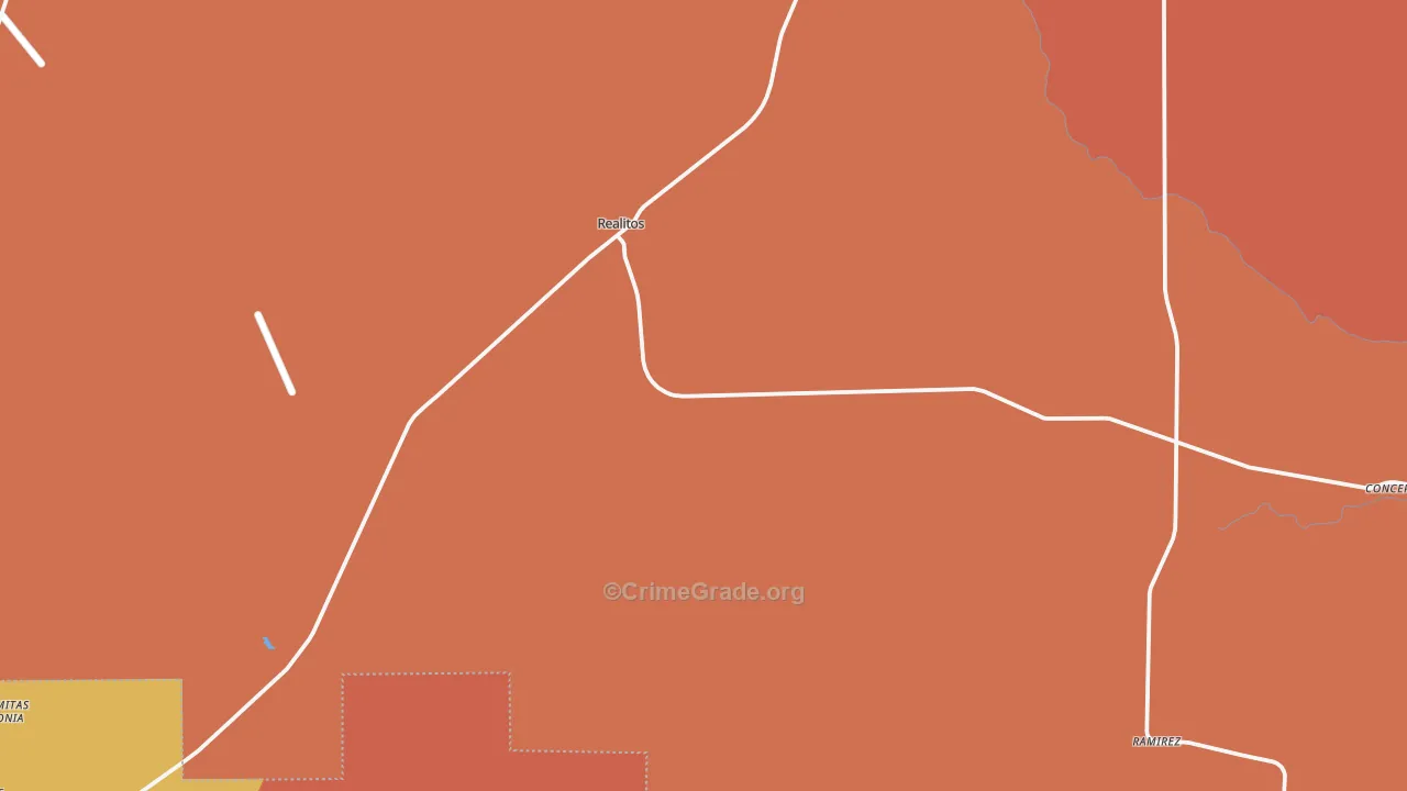 78376, TX Map of Drug-Related Crime Rates