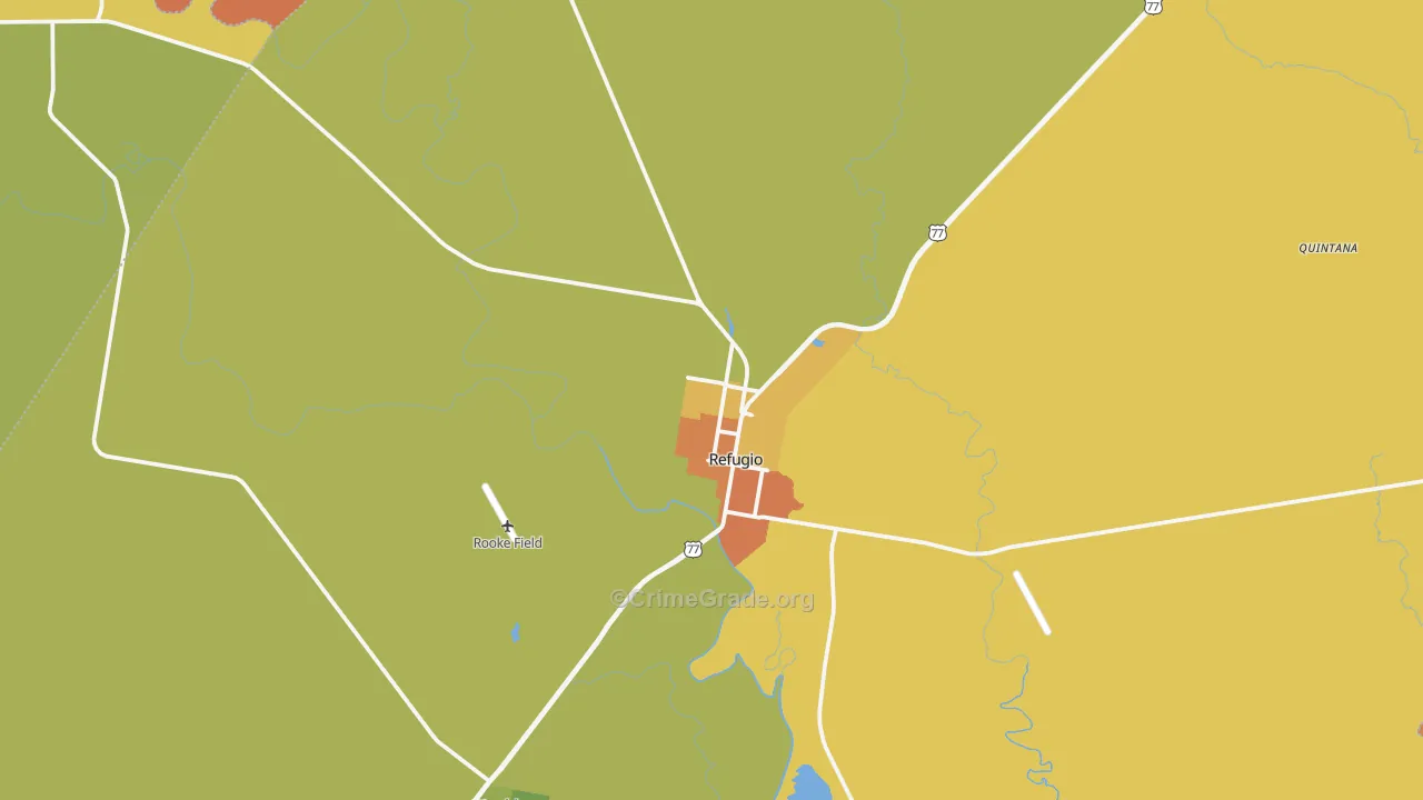 78377, TX Map of Drug-Related Crime Rates
