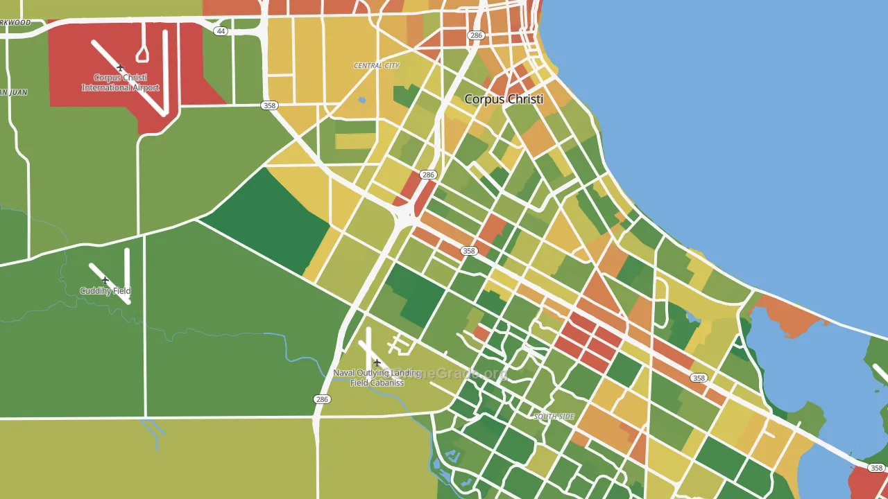 78415, TX Map of Drug-Related Crime Rates