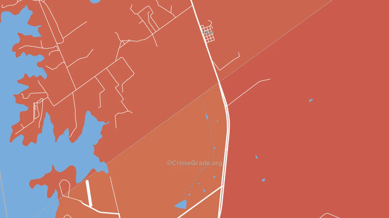 78545, TX Map of Drug-Related Crime Rates