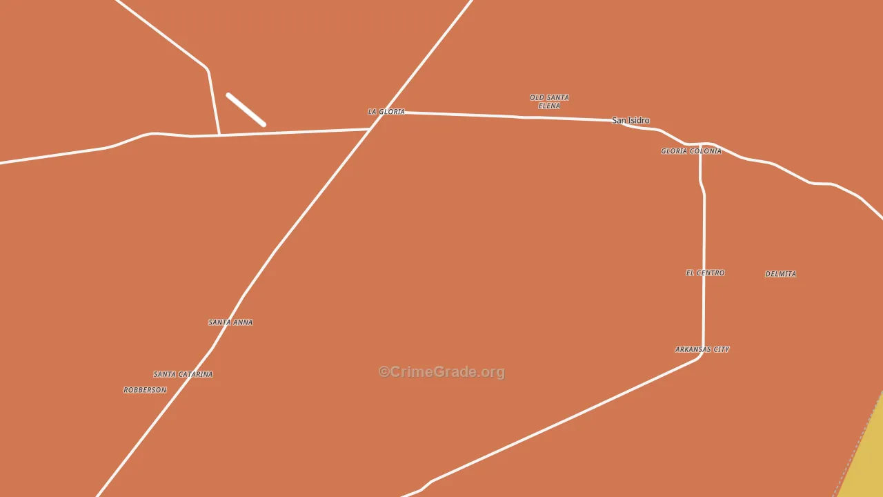 78591, TX Map of Drug-Related Crime Rates