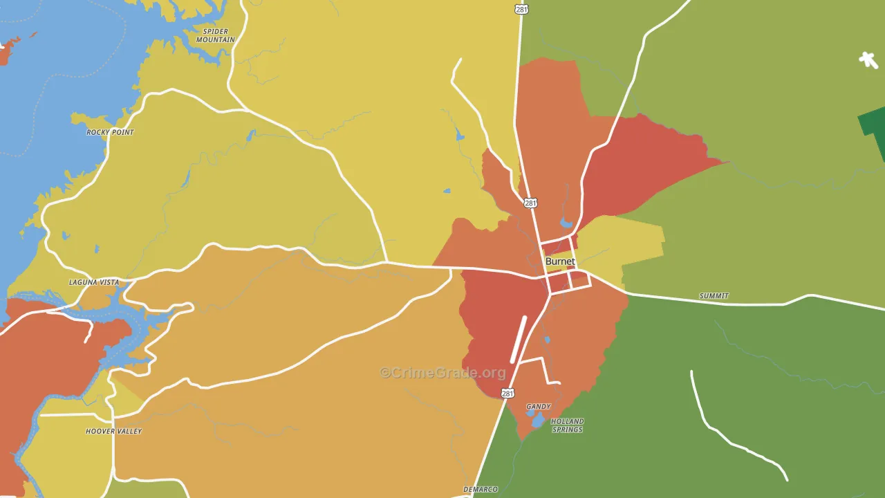 78611, TX Map of Drug-Related Crime Rates