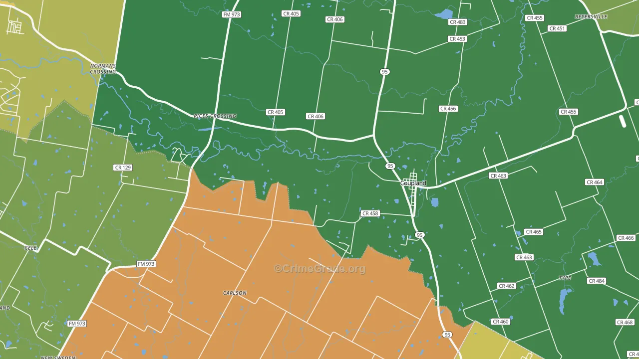 78615, TX Map of Drug-Related Crime Rates