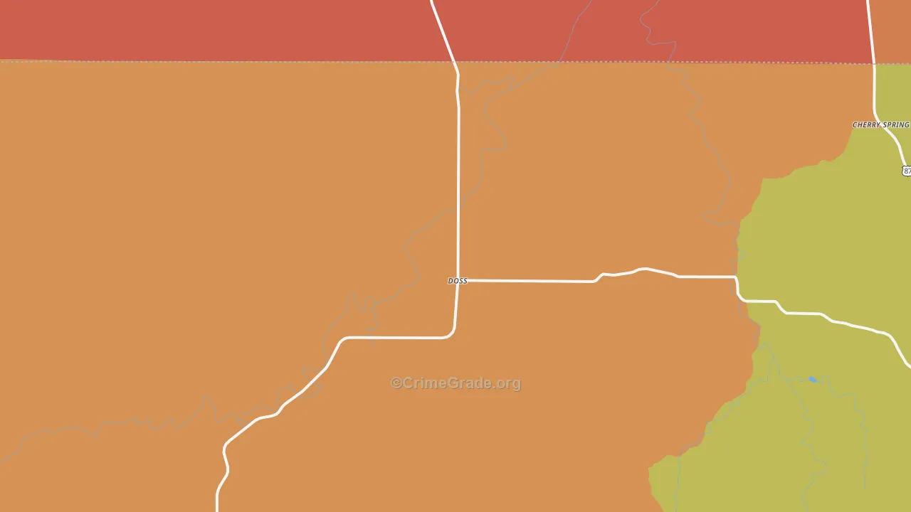 78618, TX Map of Drug-Related Crime Rates