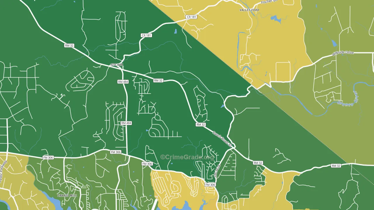 78623, TX Map of Drug-Related Crime Rates