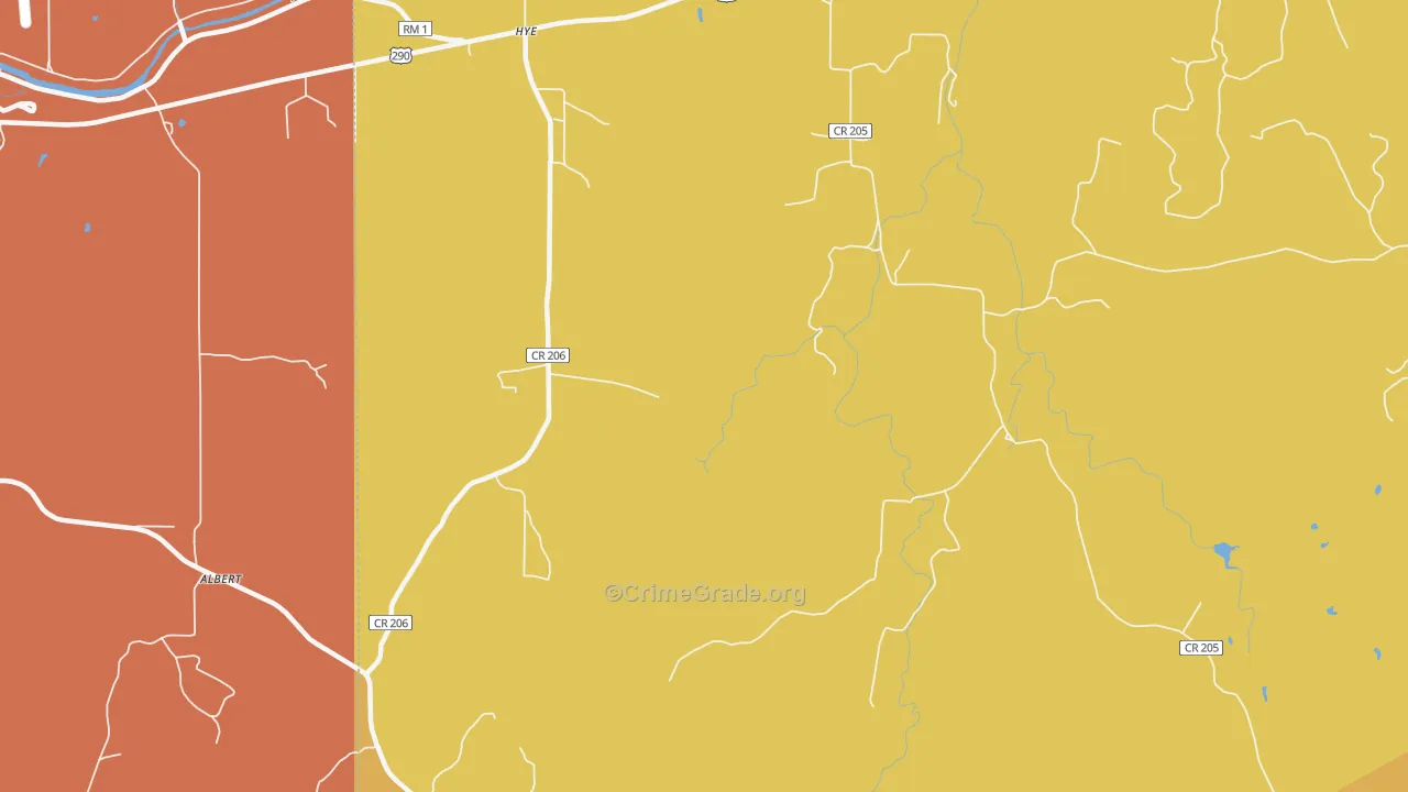 78635, TX Map of Drug-Related Crime Rates