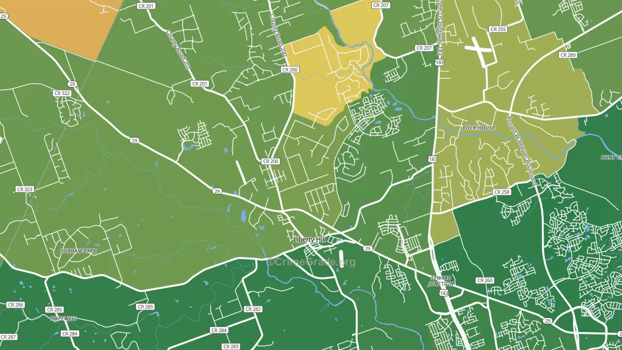 78642, TX Map of Drug-Related Crime Rates