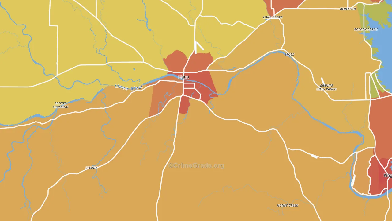 78643, TX Map of Drug-Related Crime Rates