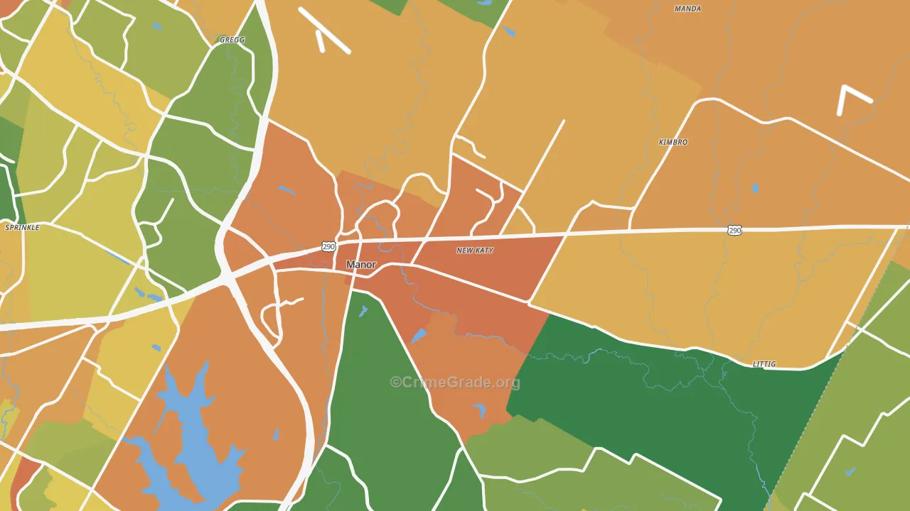 78653, TX Map of Drug-Related Crime Rates