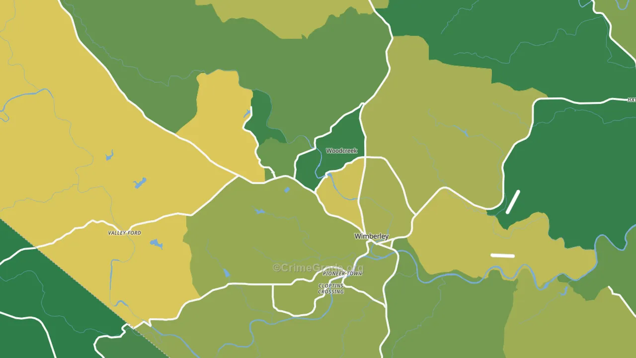 78676, TX Map of Drug-Related Crime Rates