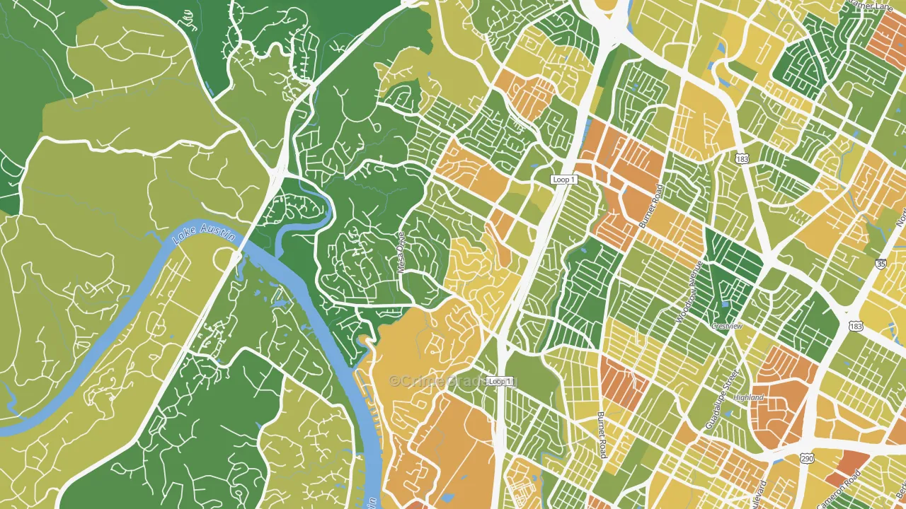 78731, TX Map of Drug-Related Crime Rates