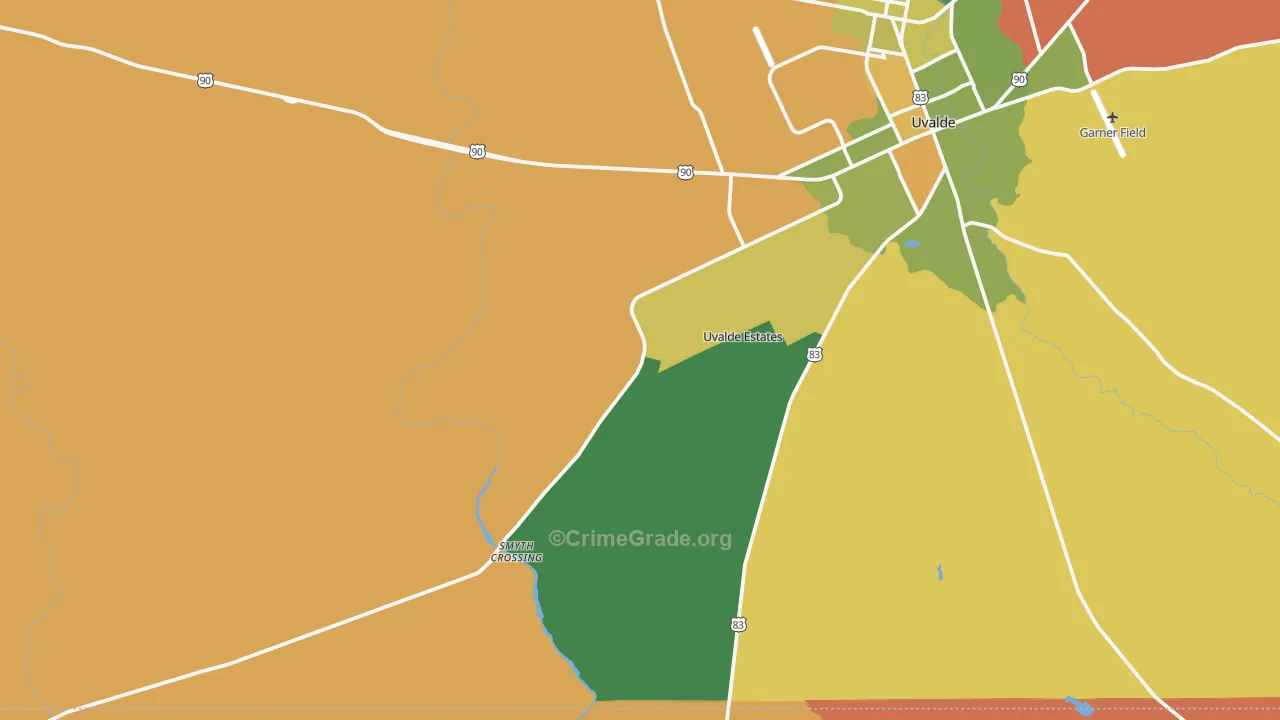 78802, TX Map of Drug-Related Crime Rates
