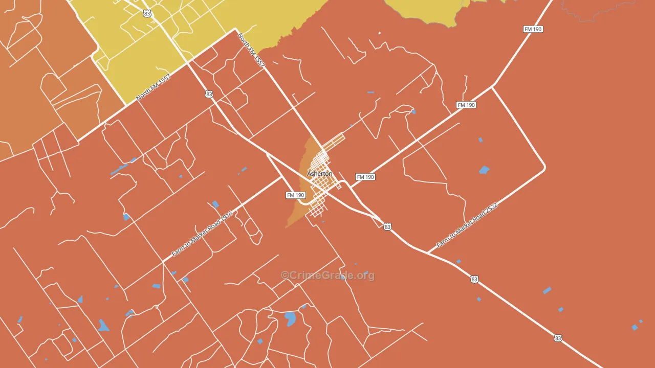78827, TX Map of Drug-Related Crime Rates