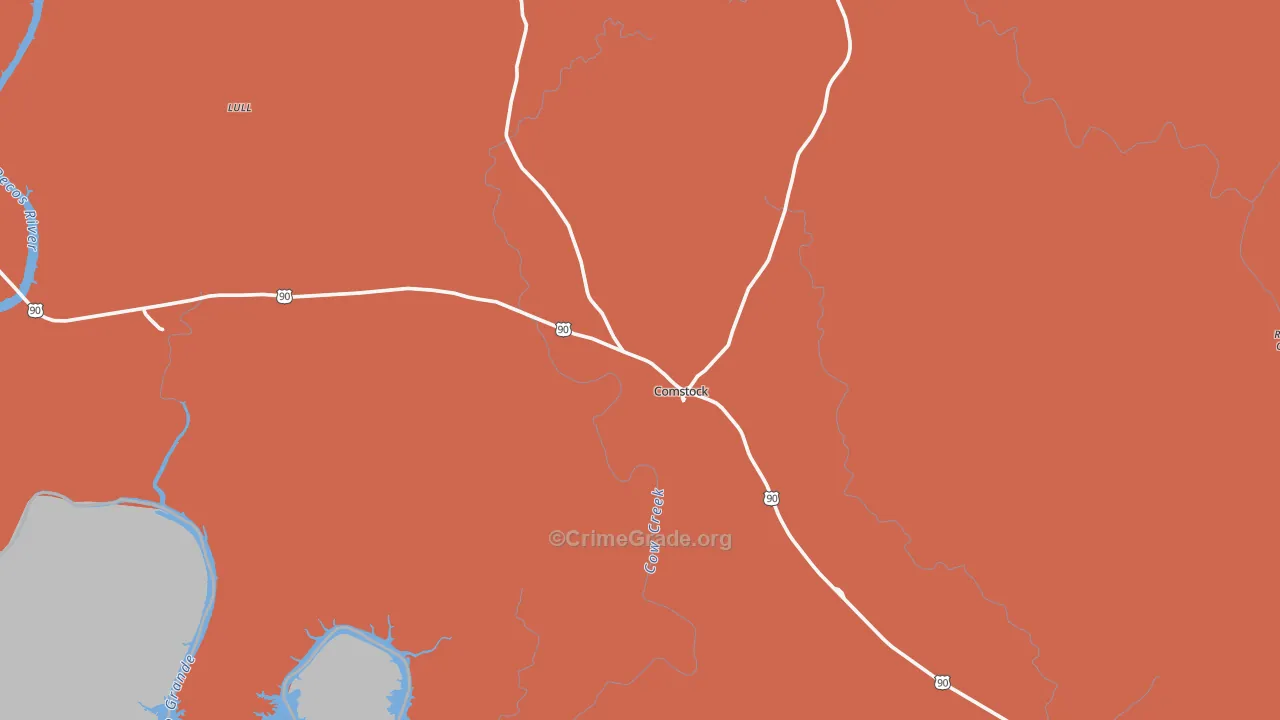 78837, TX Map of Drug-Related Crime Rates