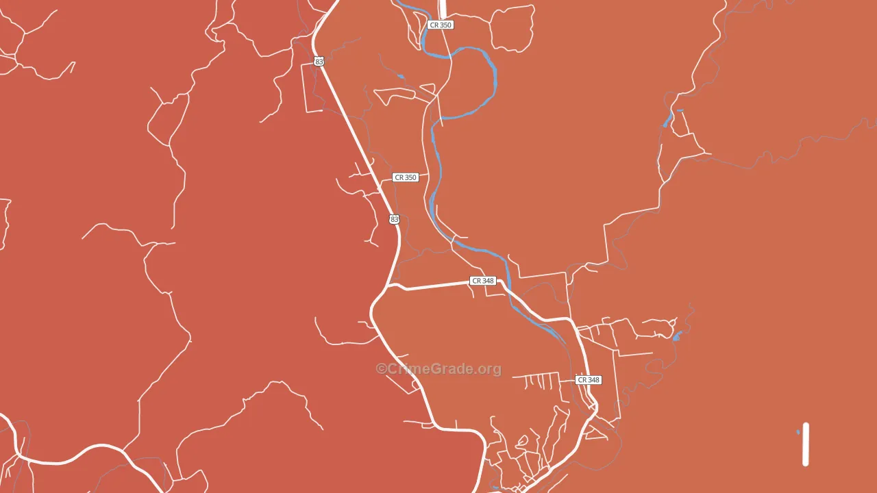 78838, TX Map of Drug-Related Crime Rates