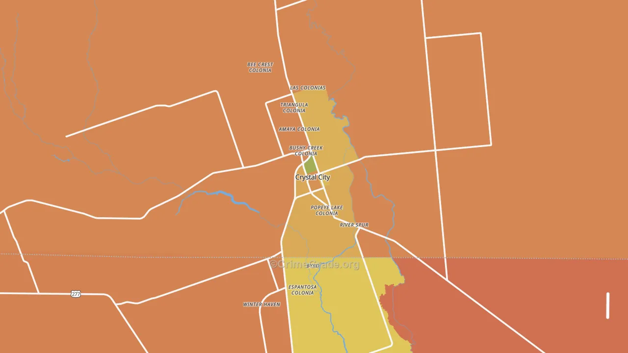 78839, TX Map of Drug-Related Crime Rates