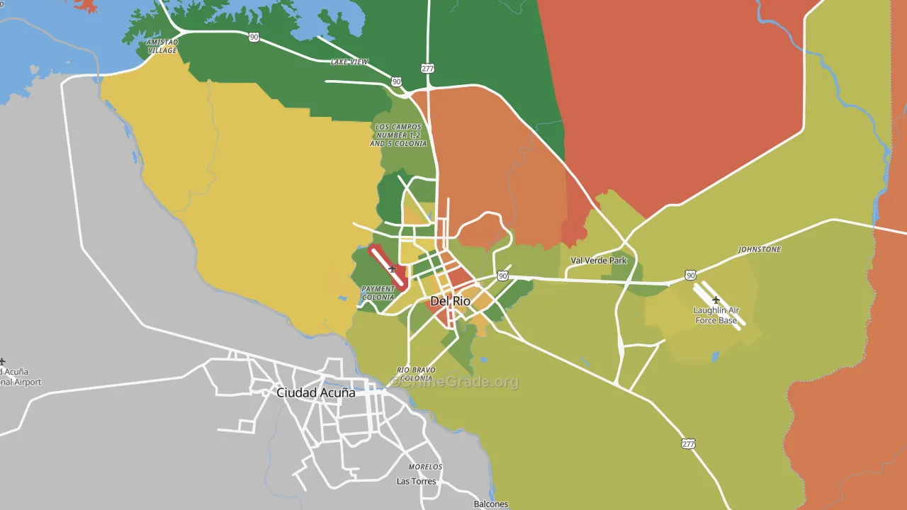 78840, TX Map of Drug-Related Crime Rates
