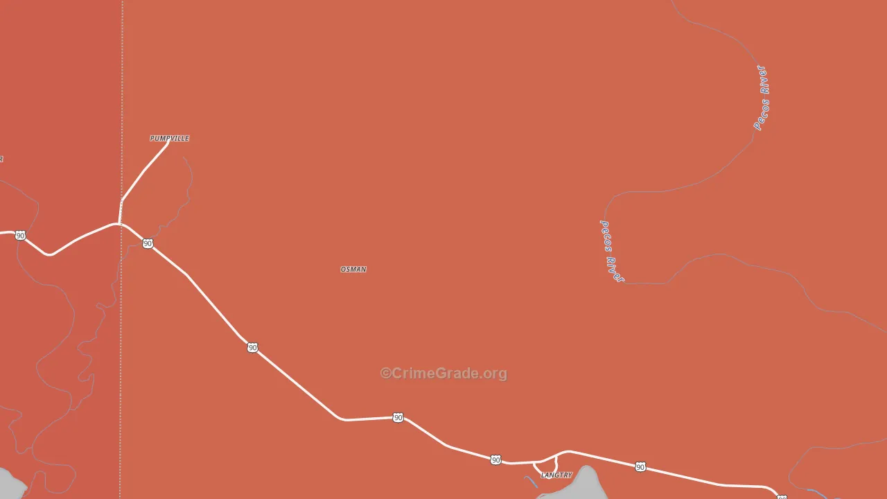 78871, TX Map of Drug-Related Crime Rates