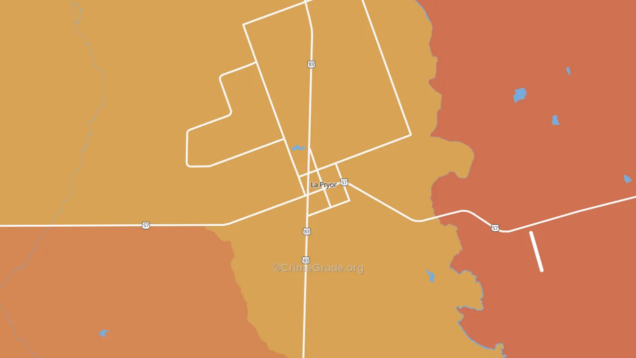 78872, TX Map of Drug-Related Crime Rates