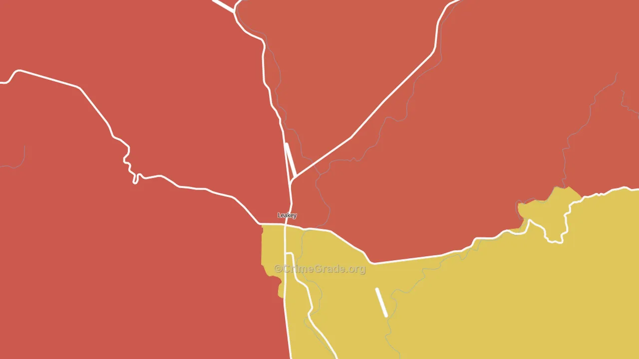 78873, TX Map of Drug-Related Crime Rates
