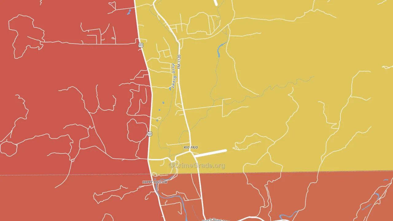 78879, TX Map of Drug-Related Crime Rates