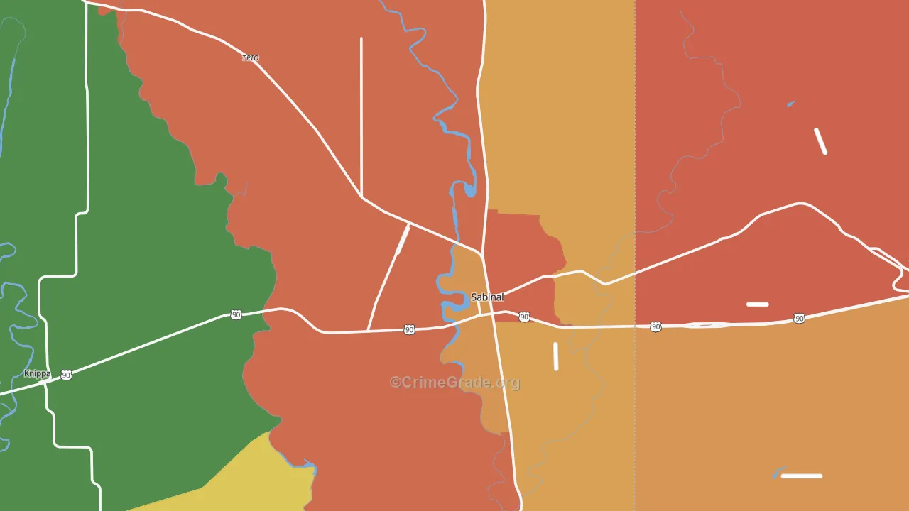 78881, TX Map of Drug-Related Crime Rates