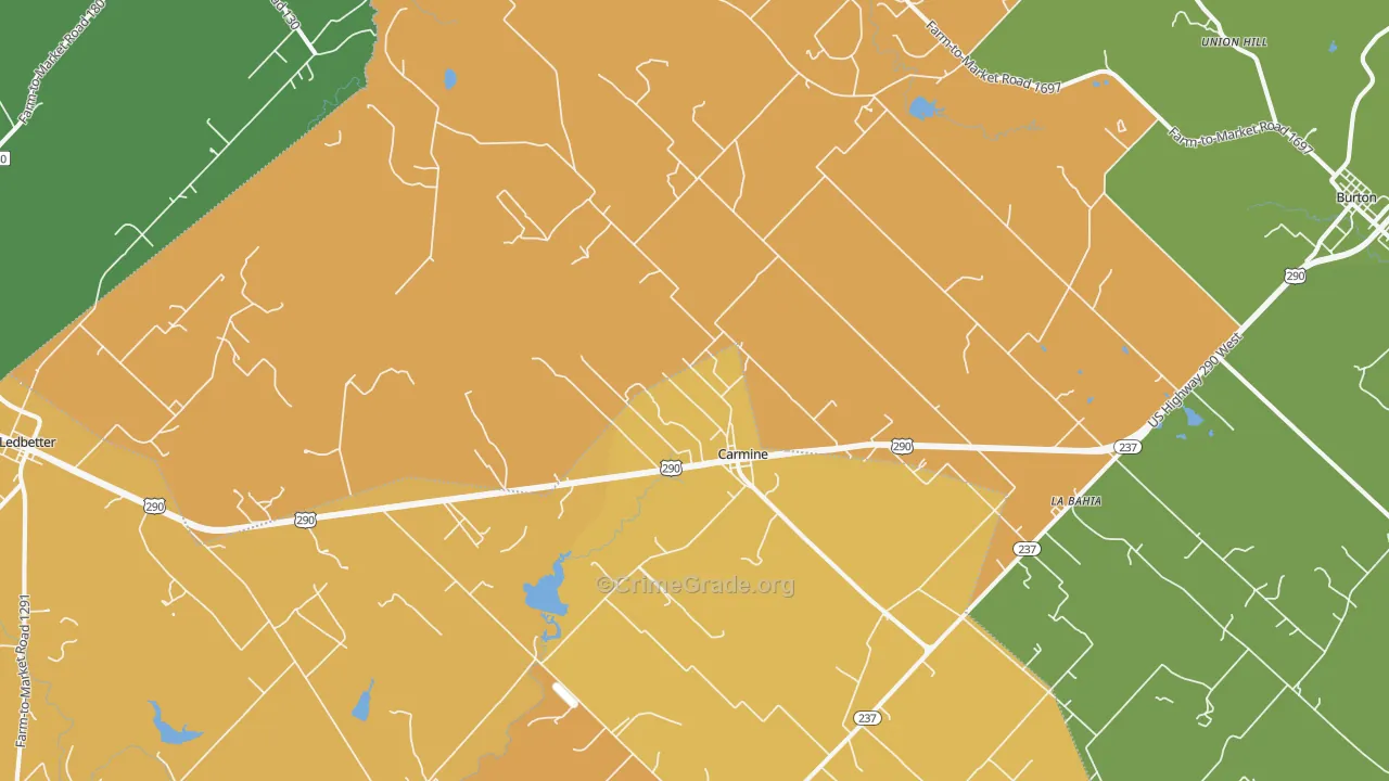 78932, TX Map of Drug-Related Crime Rates