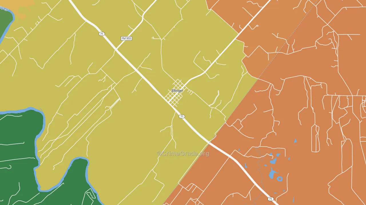 78938, TX Map of Drug-Related Crime Rates