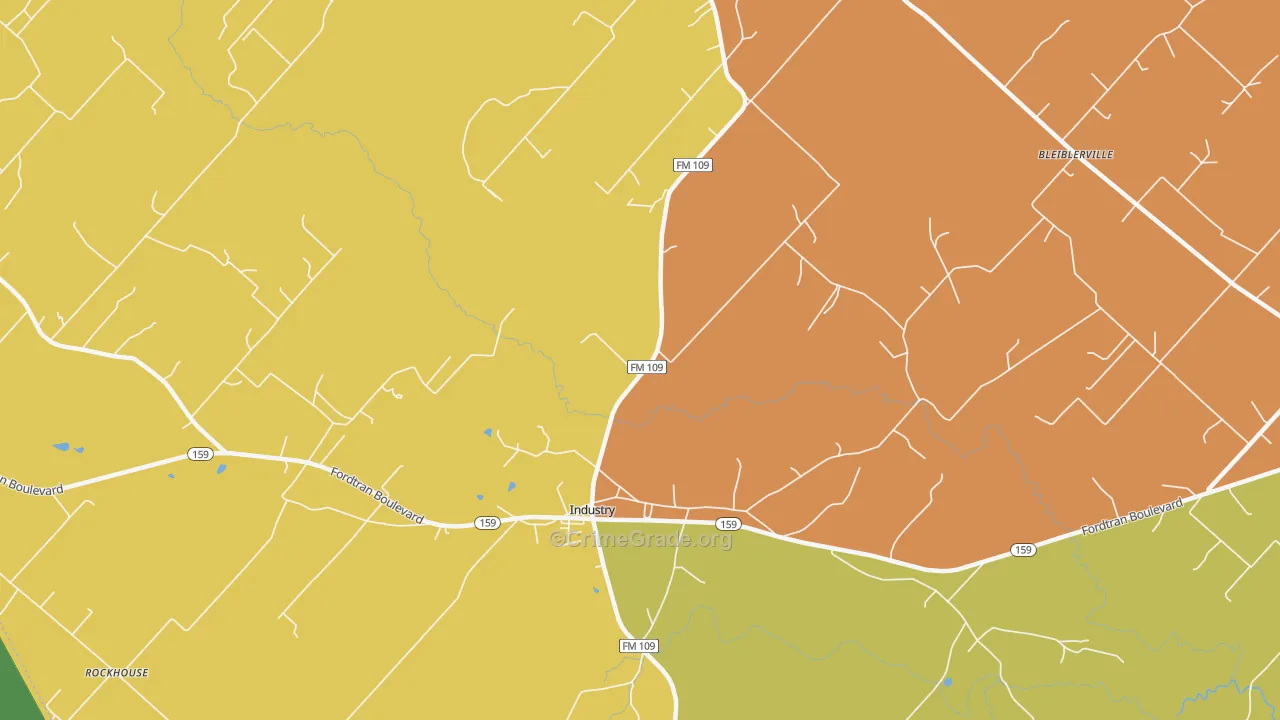 78944, TX Map of Drug-Related Crime Rates