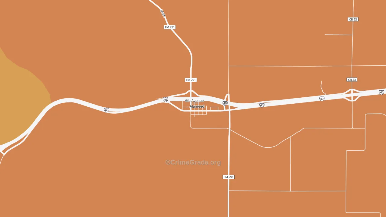 79002, TX Map of Drug-Related Crime Rates