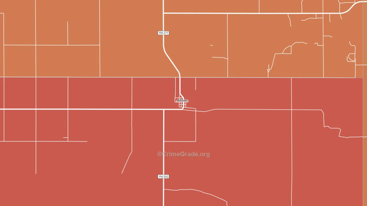 79003, TX Map of Drug-Related Crime Rates