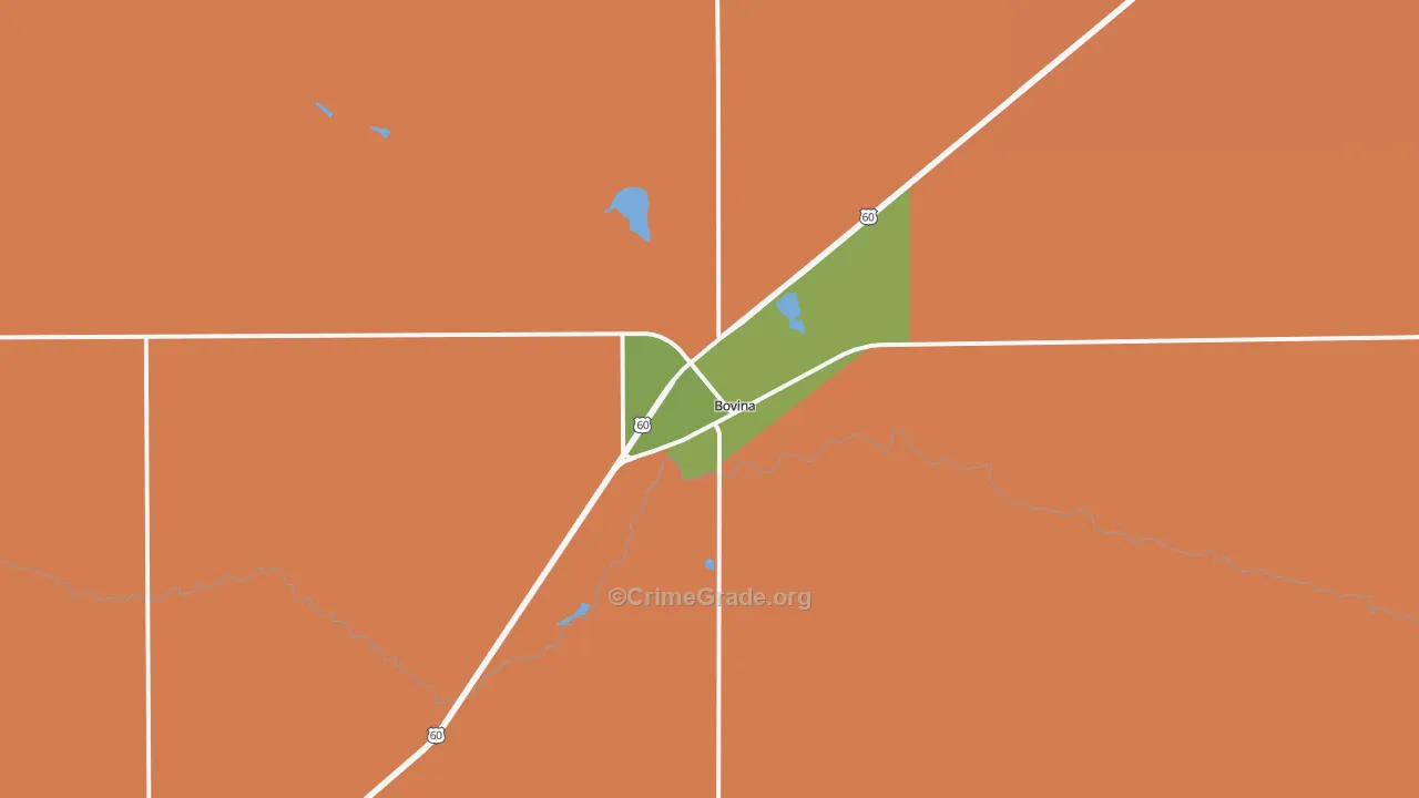 79009, TX Map of Drug-Related Crime Rates