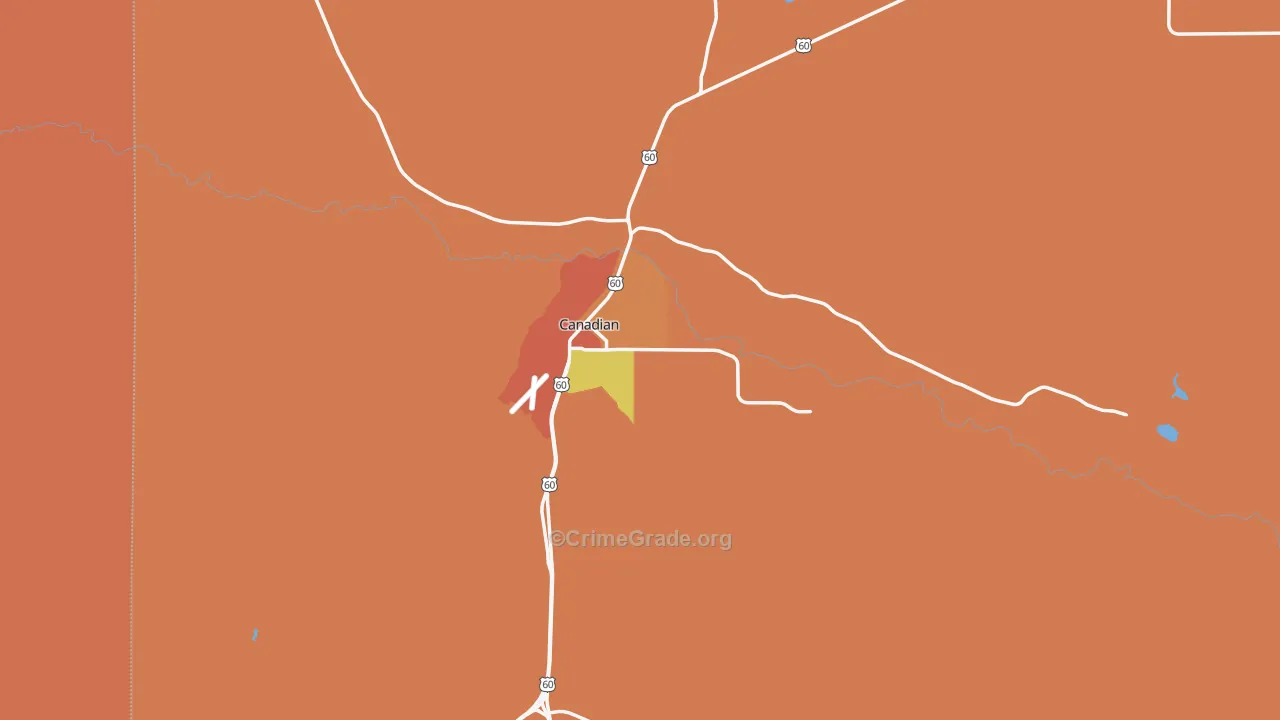 79014, TX Map of Drug-Related Crime Rates