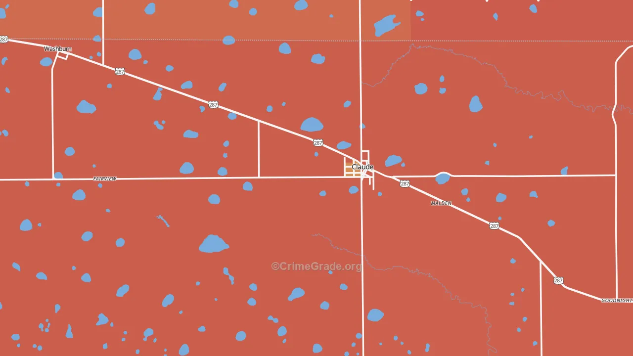 79019, TX Map of Drug-Related Crime Rates