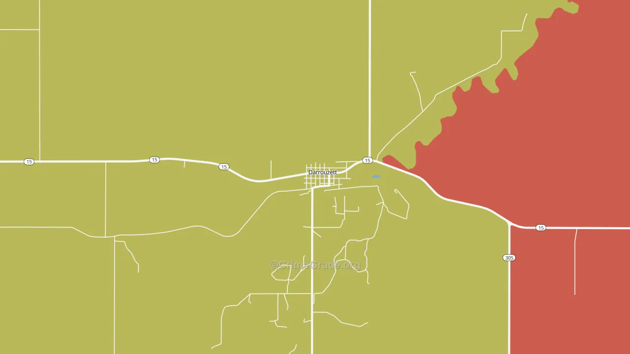 79024, TX Map of Drug-Related Crime Rates