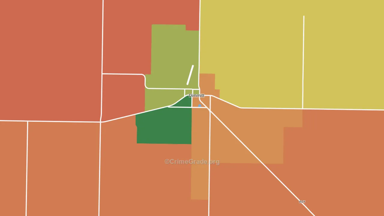 79027, TX Map of Drug-Related Crime Rates