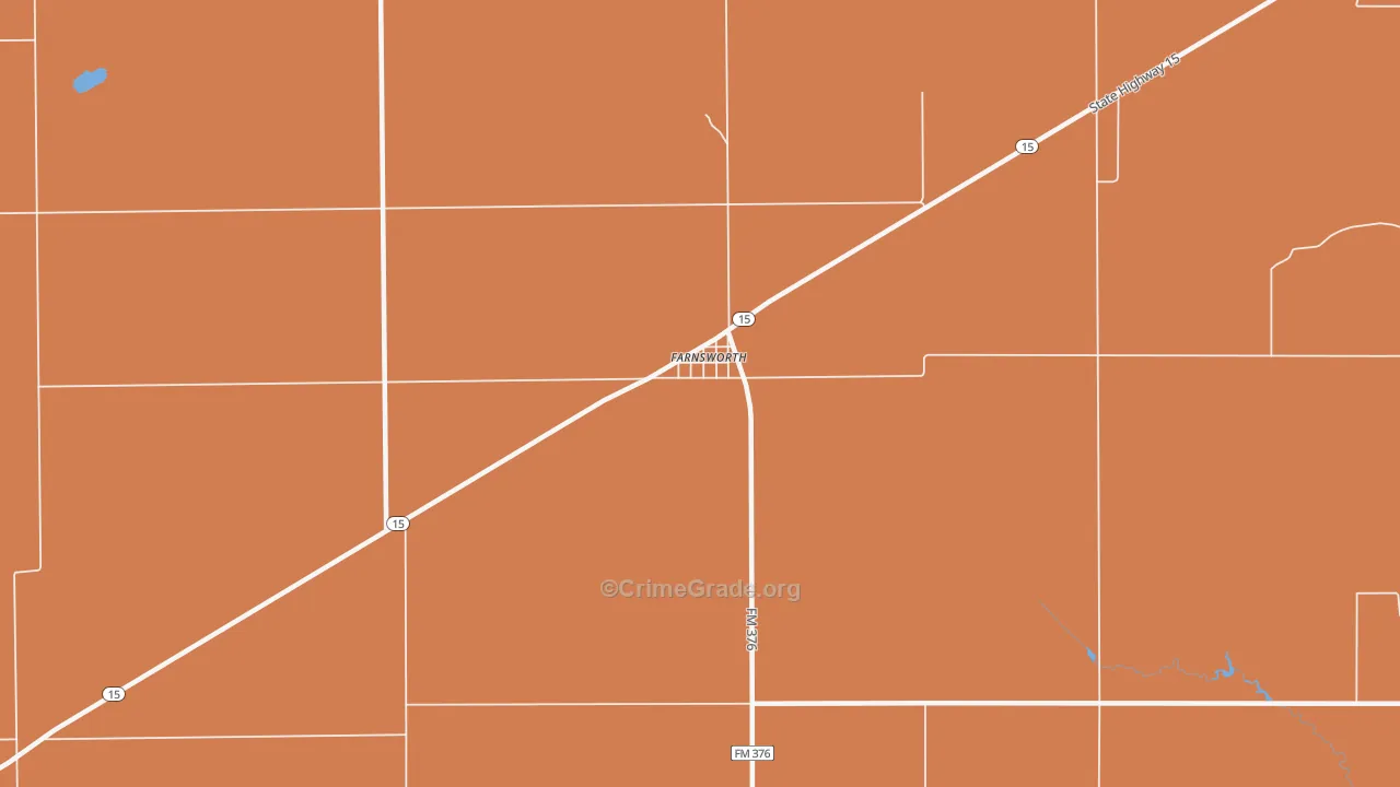 79033, TX Map of Drug-Related Crime Rates