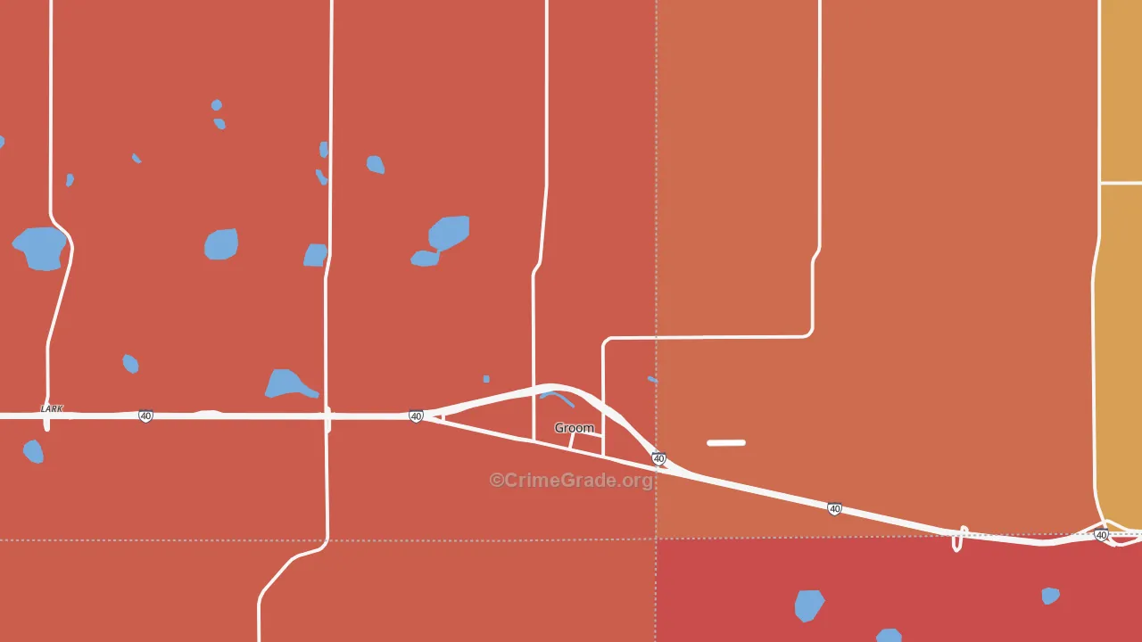 79039, TX Map of Drug-Related Crime Rates