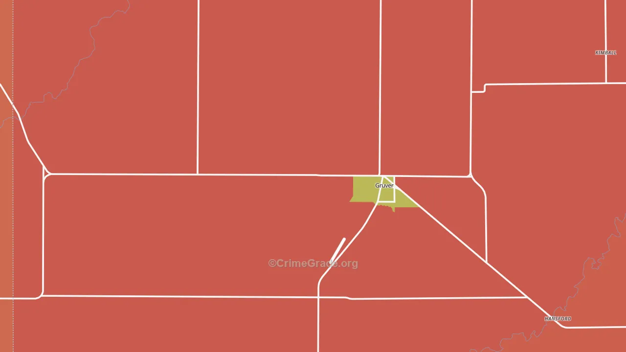 79040, TX Map of Drug-Related Crime Rates